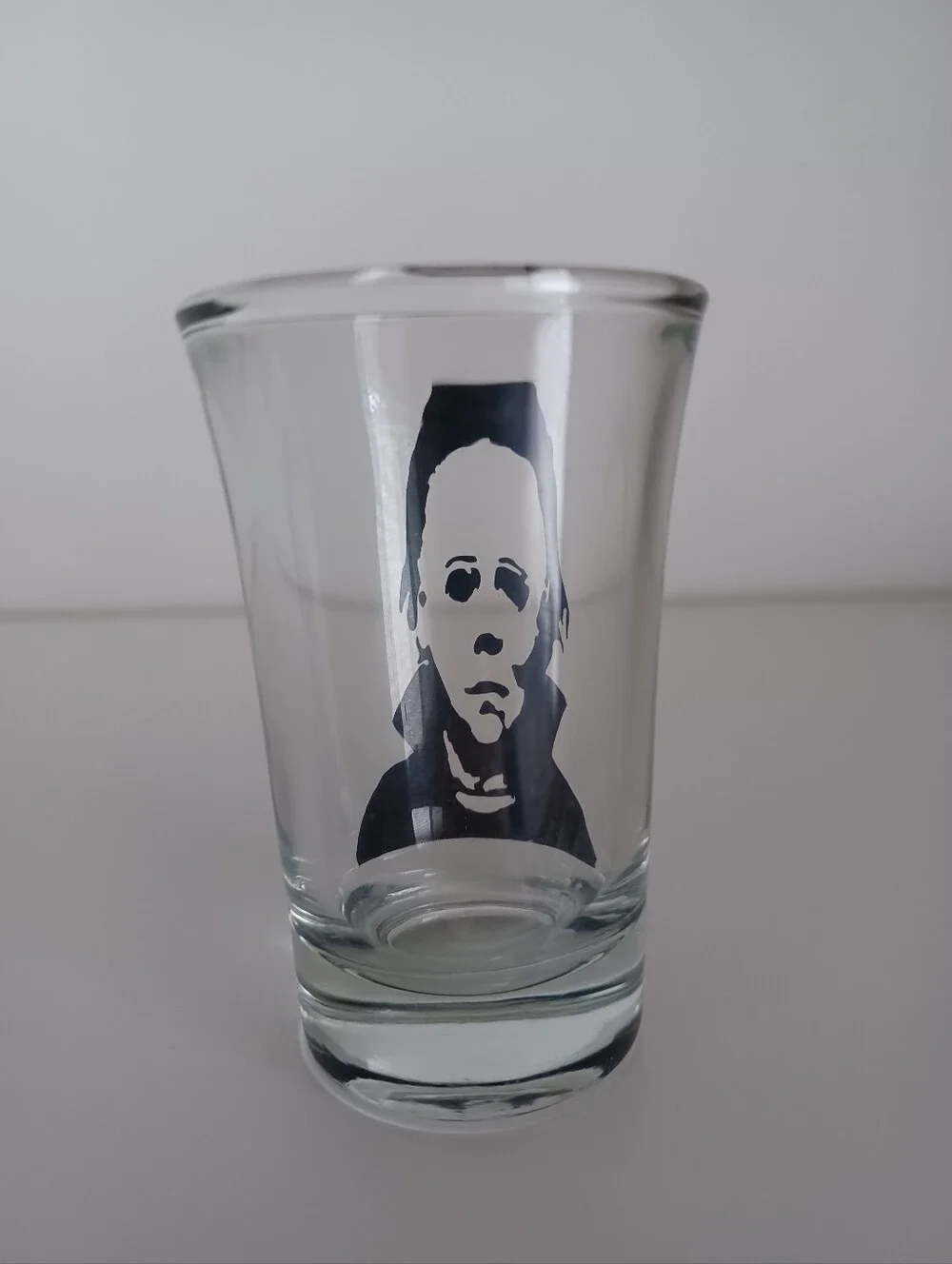 Michael Myers‎ Halloween Clear And Black Horror Movie Shot Glass Barware